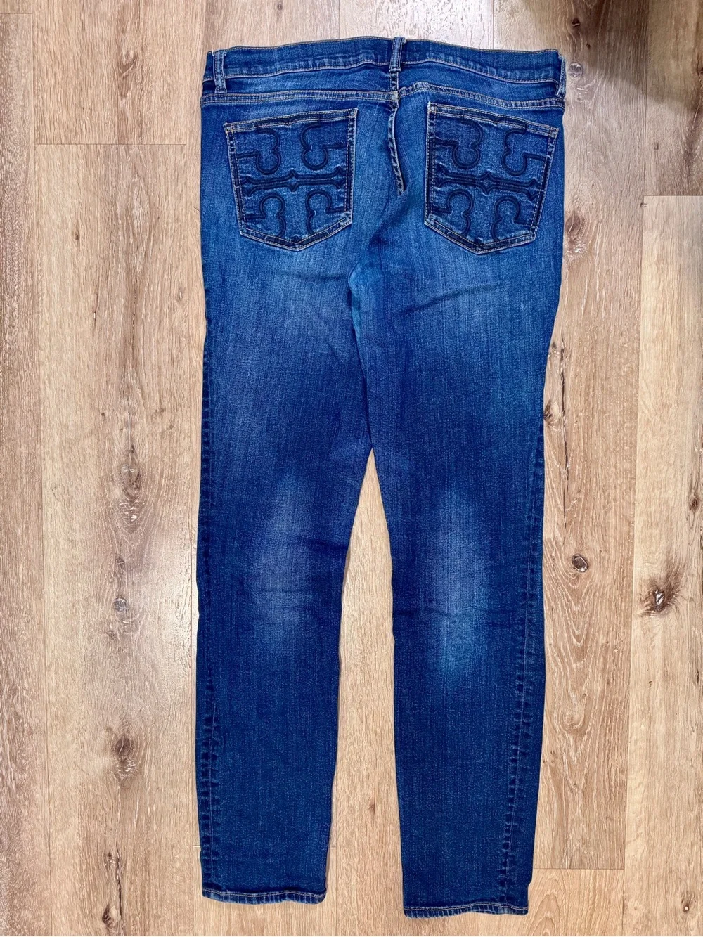 Tory Burch Women's Dark Blue Skinny Jeans